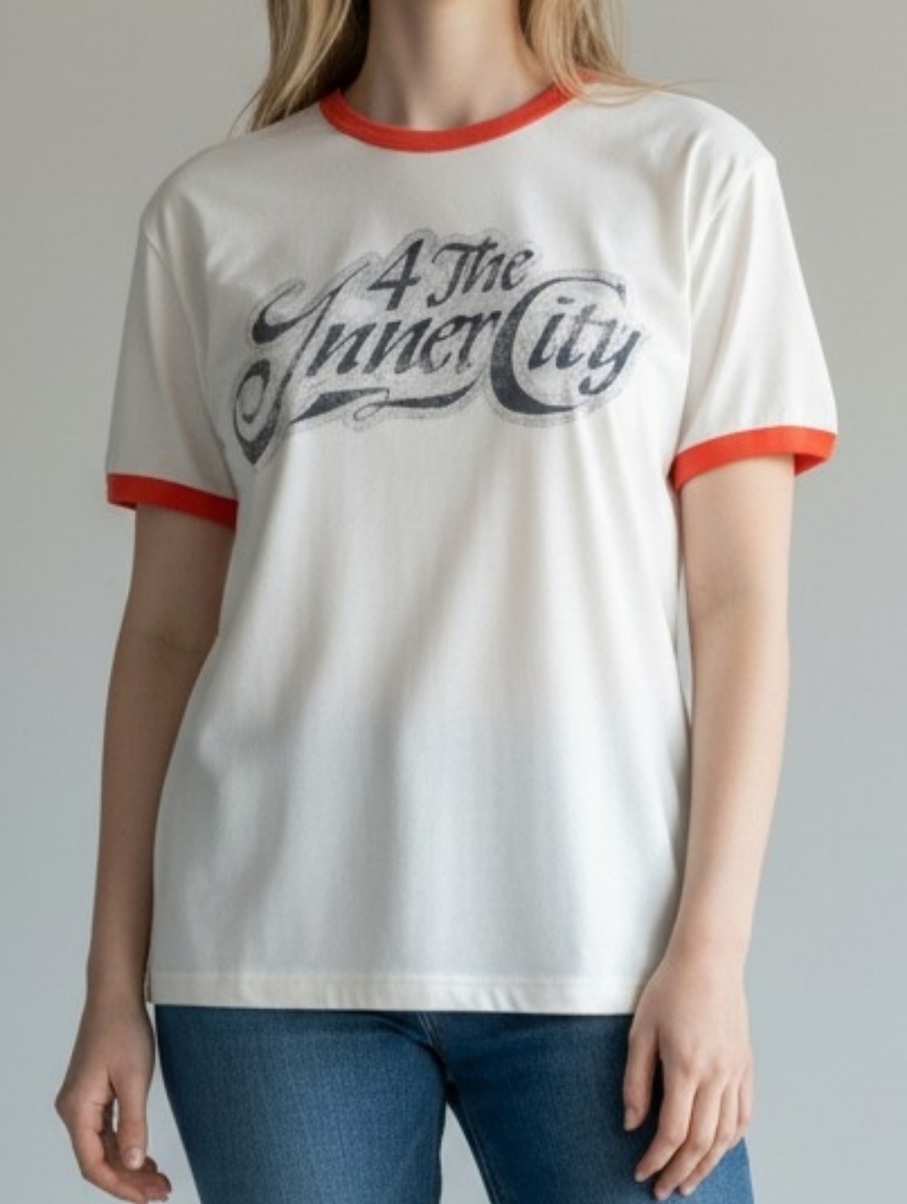 Honor The Gift White Ringer Tee NWT